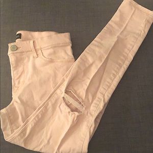 Express, Light Pink Jeans, Mid Rise, size 6